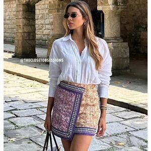 ZARA High-Waisted Mini Skirt NWT